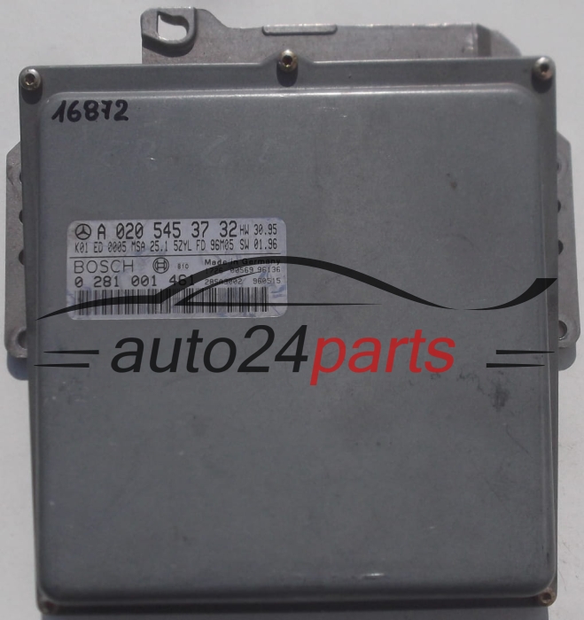 CENTRALINA DO MOTORE MERCEDES W210 E250 2.5 DIESEL BOSCH 0 281 001 461, 0281001461, A 020 545 37 32, A0205453732, 0205453732