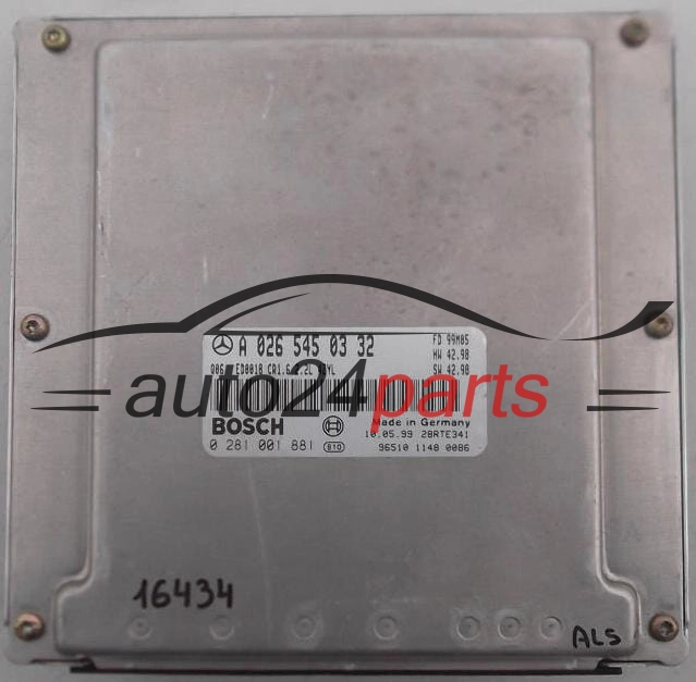 CENTRALINA DO MOTORE MERCEDES C220 2.2 CDI BOSCH 0 281 001 881, 0281001881, A 026 545 03 32, A0265450332