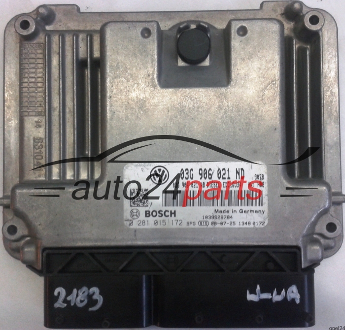 MOTORSTEUERGERÄT ECU STEUERGERÄT VW VOLKSWAGEN TOURAN 1.9 TDI 03G906021ND