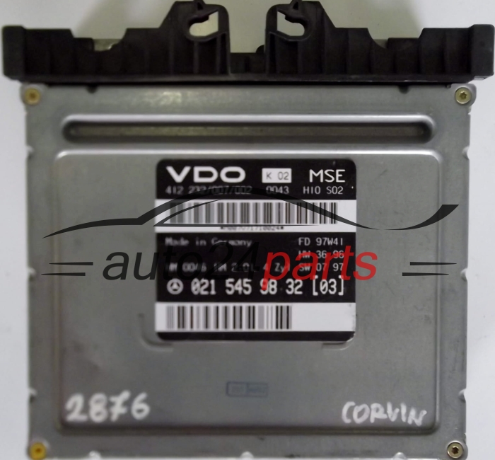 KOMPUTER STEROWNIK SILNIKA MERCEDES W210 E-KLASS E200 A0215459832, 0215459832, 021 545 98 32, 412 232/007/002, 412232007002