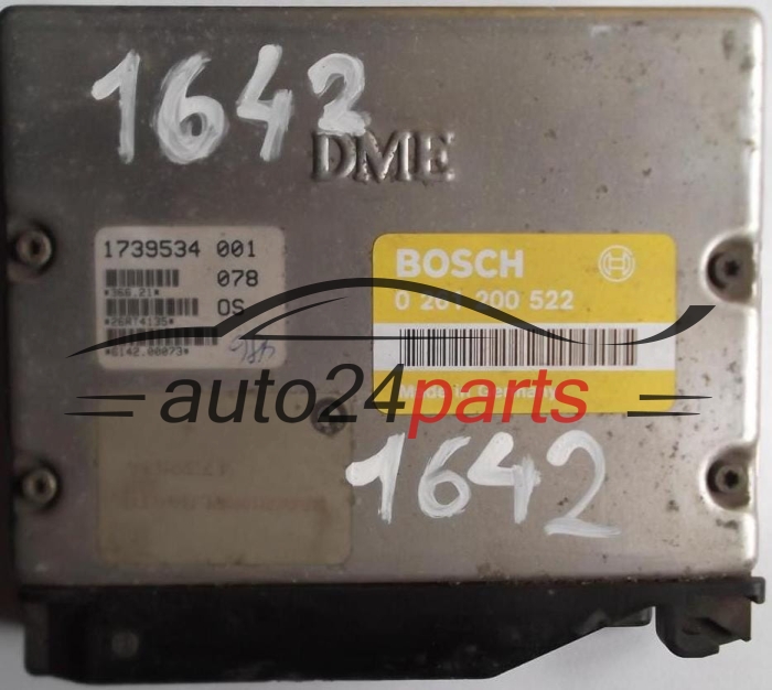 ECU CENTRALITA DE MOTOR BMW E36 316 1.6 BOSCH 0261200522, 0 261 200 522, 12141739534, 1739534, DME 1 739 534 