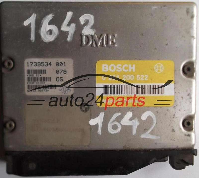 ECU CENTRALITA DE MOTOR BMW E36 316 1.6 BOSCH 0261200522, 0 261 200 522, 12141739534, 1739534, DME 1 739 534 