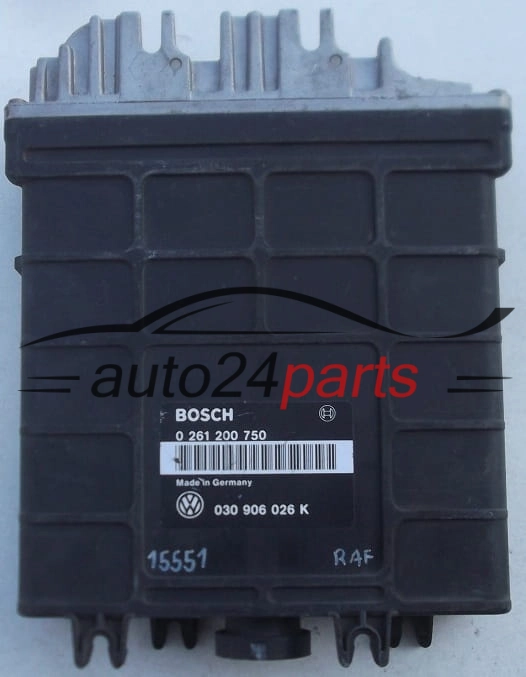 CENTRALINA DO MOTORE VW VOLKSWAGEN GOLF VENTO 1.4 ABD 030906026K, 030 906 026 K, BOSCH 0261200750 /751, 0 261 200 750, 26SA2249