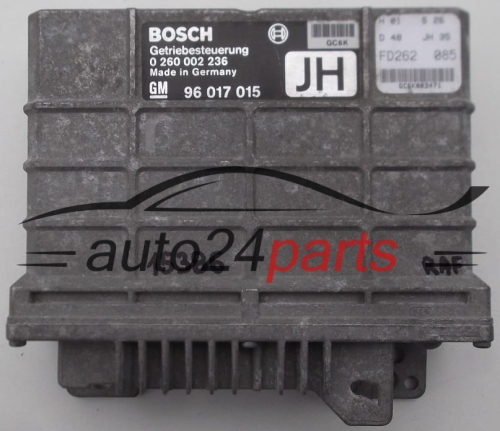 CENTRALITA ECU CAJA DE CAMBIO AUTOMATICO OPEL OMEGA A BOSCH 0 260 002 236, 0260002236, GM 96 017 015 JH, 96017015JH