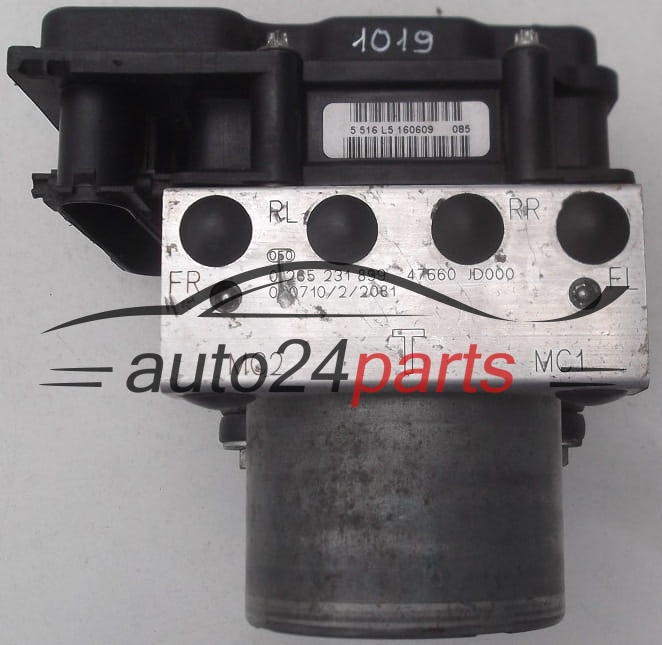Pompa abs i sterownik NISSAN QASHQAI 0265231899 0265800609