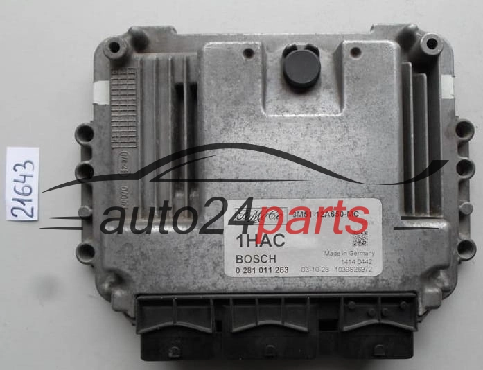 Μονάδα Ελέγχου Κινητήρα FORD C-MAX BOSCH 0 281 011 263, 0281011263, 3M51-12A650-MC, 3M5112A650MC 