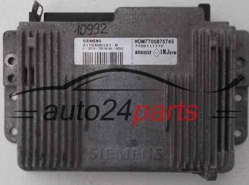 KOMPUTER STEROWNIK SILNIKA RENAULT MEGANE SCENIC 1.6 SIEMENS S115300121 B