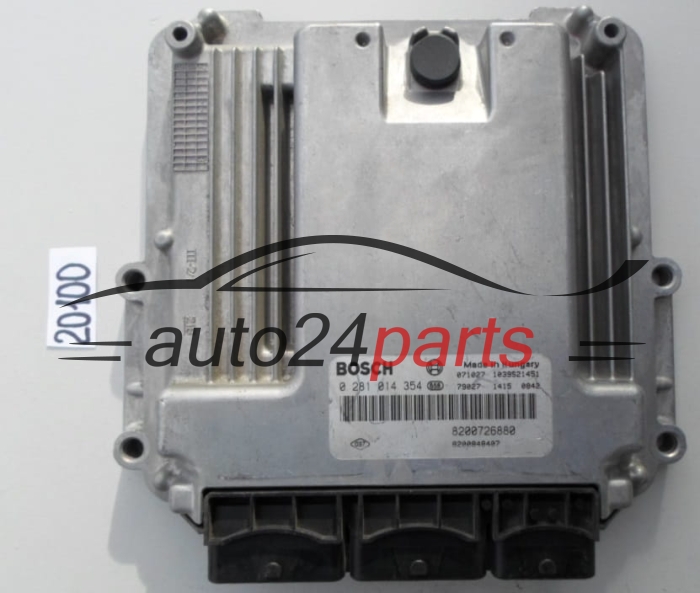 KOMPUTER STEROWNIK SILNIKA RENAULT 2.0 DCI BOSCH 0 281 014 354, 0281014354, 8200726880
