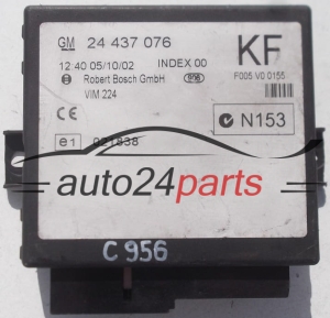 CONTROL MODULE OF CENTRAL LOCK OPEL ASTRA ZAFIRA GM 24 437 076 KF, GM24437076KF, 24437076KF