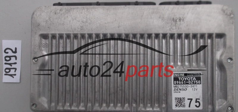 KOMPUTER STEROWNIK SILNIKA TOYOTA AURIS 1.8 89661-0Z750, 896610Z750, MB275500-3471, MB2755003471