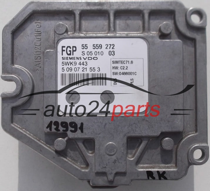 CENTRALINA DO MOTORE OPEL ASTRA VECTRA SIGNUM ZAFIRA 1.8 Z18XE SIEMENS VDO 5WK9 443,  FGP 55 559 272