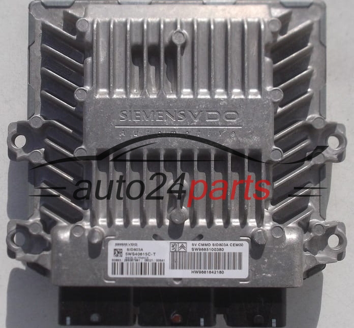 Μονάδα Ελέγχου Κινητήρα CITROEN PEUGEOT 2.0 16V HDI SIEMENS VDO 5WS40615C-T, 5WS40615CT, SW9665100380, HW9661642180, SID803A