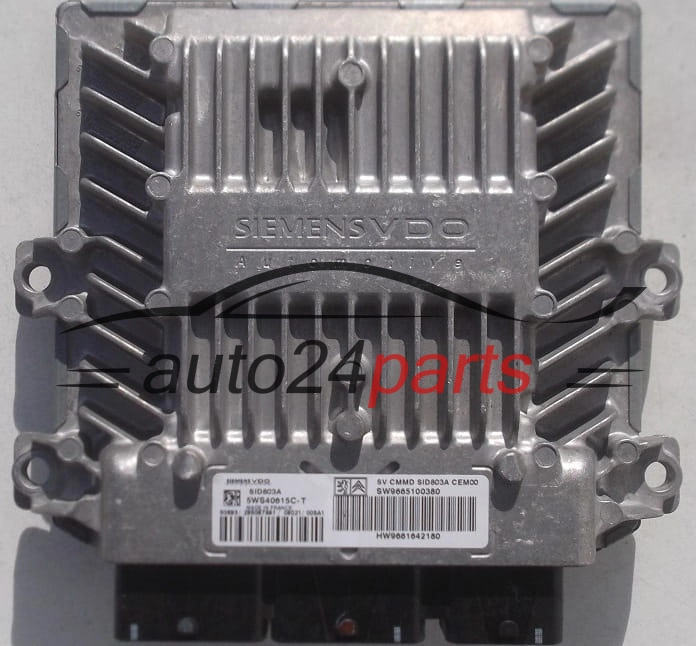 Μονάδα Ελέγχου Κινητήρα CITROEN PEUGEOT 2.0 16V HDI SIEMENS VDO 5WS40615C-T, 5WS40615CT, SW9665100380, HW9661642180, SID803A