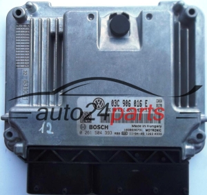 ECU CENTRALITA DE MOTOR SKODA OCTAVIA 1.4 TSI BOSCH 0 261 S04 393, 0261S04393, 03C 906 016 E, 03C906016E, 03C 906 016 C, 03C906016C