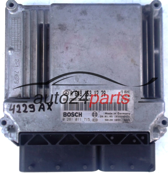KOMPUTER STEROWNIK SILNIKA MERCEDES W220 S320 CDI A6481531779