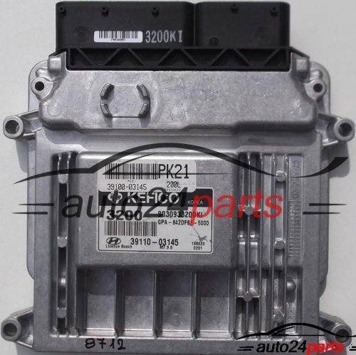 CALCULATEUR MOTEUR HYUNDAI I10 1.2, 9030933200KI, 39100-03145, 3911003145, GPA-842DFS1-5000 
