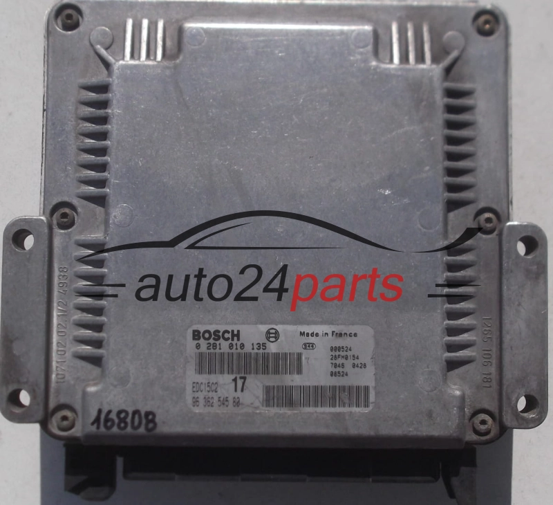 Μονάδα Ελέγχου Κινητήρα PEUGEOT 806 2.0 HDI BOSCH 0 281 010 135, 0281010135, 96 362 545 80, 9636254580, 28FM0154