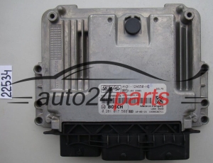 KOMPUTER STEROWNIK SILNIKA FORD FIESTA 1.6 TDCI BOSCH 0 281 017 588, 0281017588, FoMoCo AV21-12A650-HE, AV2112A650HE, DZL7S -