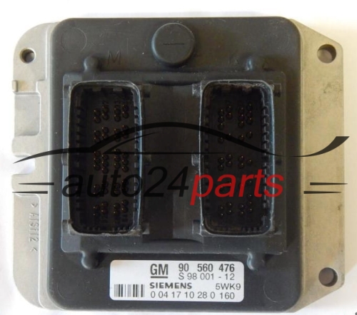 CALCULATEUR MOTEUR OPEL 1.8 X18XE1 2.0 X20XEV SIEMENS 5WK9 160,  GM 90 560 476