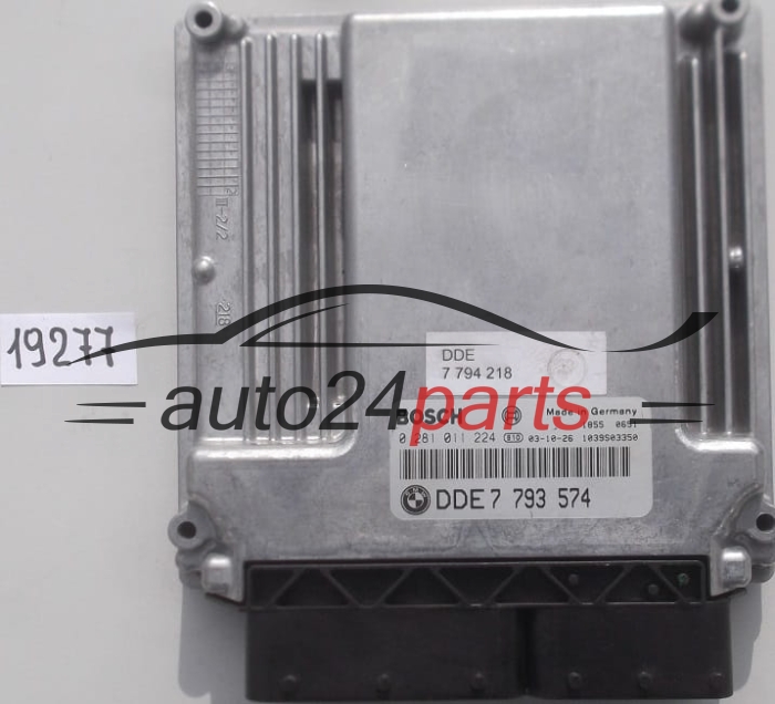KOMPUTER STEROWNIK SILNIKA BMW E60 530 3.0 DIESEL BOSCH 0281011224, 0 281 011 224, DDE 7793574, 7 793 574 