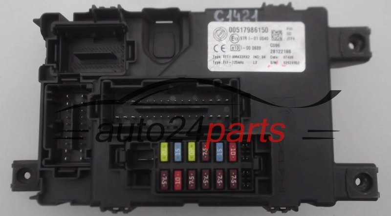 CENTRALITA DE CONFORT FIAT GRANDE PUNTO DELPHI 28122166, 00517986150