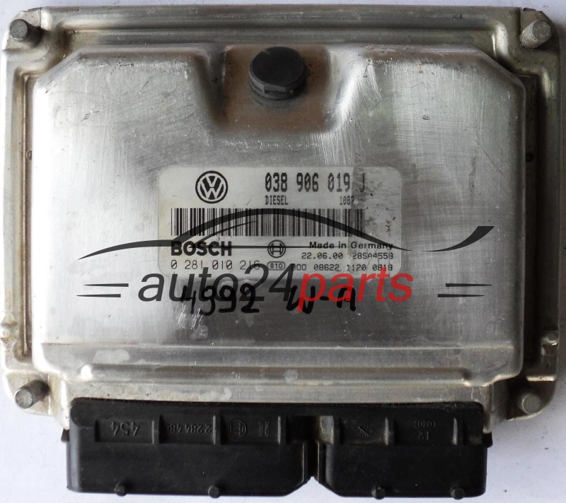 KOMPUTER STEROWNIK SILNIKA VW VOLKSWAGEN SHARAN 1.9 TDI 038906019J