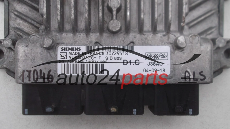 Μονάδα Ελέγχου Κινητήρα VOLVO V50 S40 2.0D SIEMENS 5WS40212G-T, 5WS40212GT, FoMoCo D1.C, SID 803