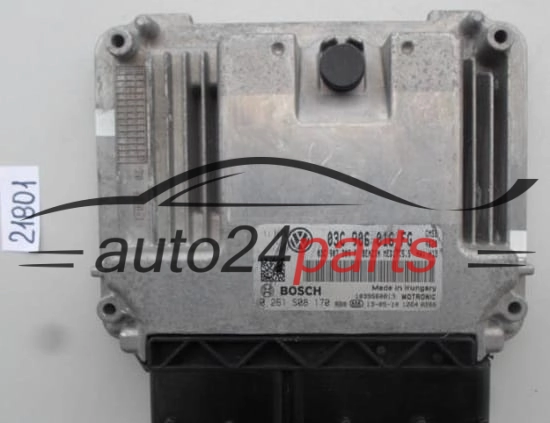 CENTRALINA MOTORE VW VOLKSWAGEN JETTA BOSCH 0 261 S08 170, 0261S08170, 03C 906 016 FG, 03C906016FG, MED17.5.5 