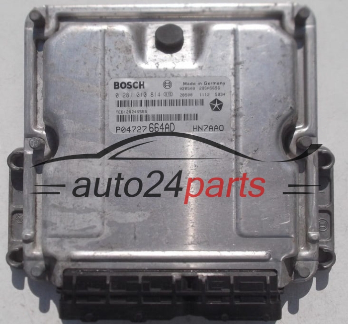 MOTORSTEUERGERÄT ECU STEUERGERÄT CHRYSLER VOYAGER 2.5 BOSCH 0 281 010 814