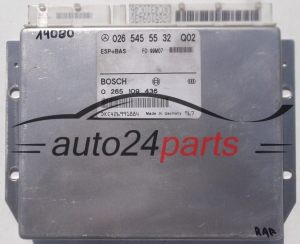 ABS STEROWNIK  ESP+BAS MERCEDES E KLASA W210 BOSCH 0 265 109 436, 0265109436, 026 545 55 32, 0265455532 - 14080