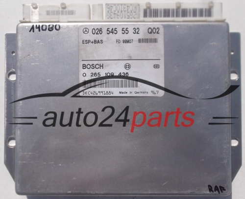 ABS STEROWNIK ESP+BAS MERCEDES  BOSCH 0 265 109 436, 0265109436, 026 545 55 32, 0265455532