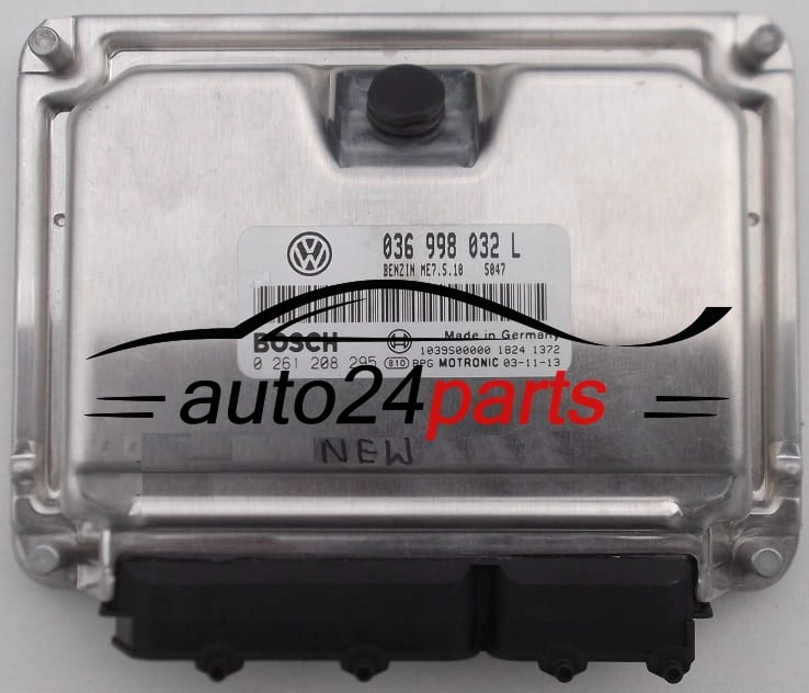 KOMPUTER STEROWNIK SILNIKA VW VOLKSWAGEN GOLF 1.4 BOSCH 0261208295, 036998032L