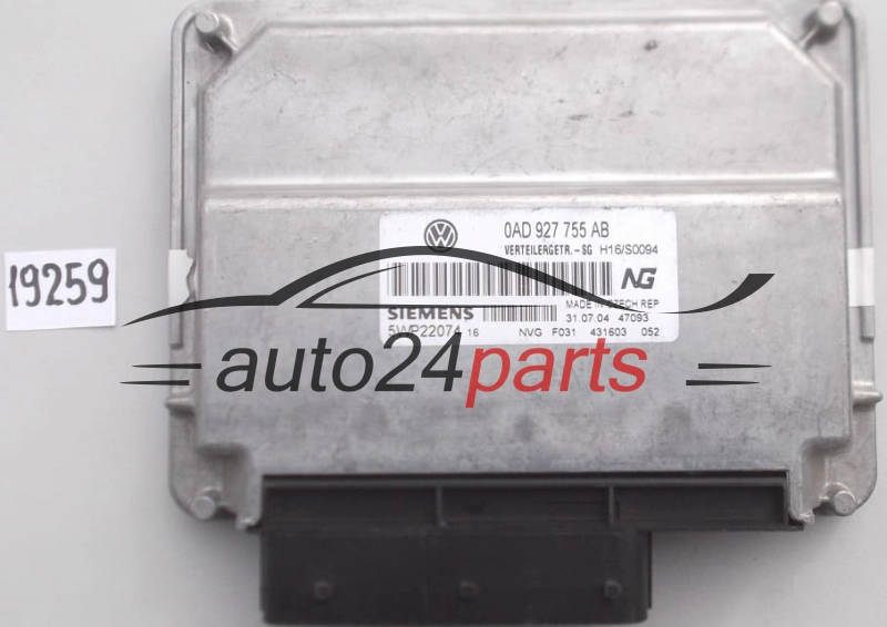 STEROWNIK SKRZYNI BIEGOW VW VOLKSWAGEN TOUAREG 0AD927755AB, 0AD 927 755 AB, 5WP22074 -