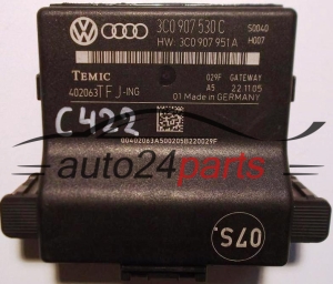 CENTRALITA DE CONFORT GATEWAY VOLKSWAGEN TEMIC 402063 TFJ-ING, 3C0907530C, 3C0 907 530 C, 3C0907951A, 3C0 907 951 A