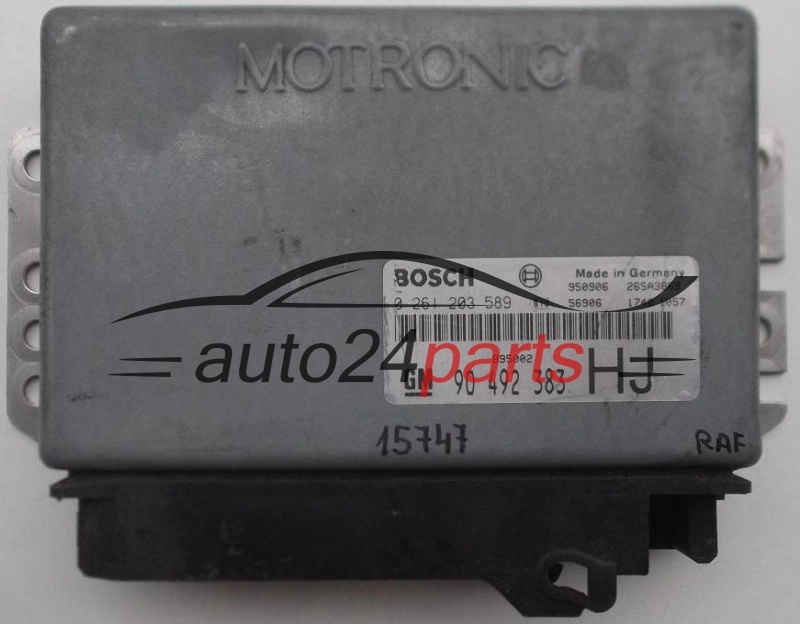 Calculateur Moteur OPEL OMEGA 3.0 X30XE BOSCH 0 261 203 589, GM 90 492 383 HJ