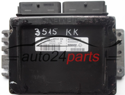ECU ENGINE CONTROLLER RENAULT CLIO SIEMENS S110130206 A,  8200069303