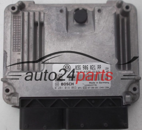 ECU CENTRALITA DE MOTOR  VOLKSWAGEN GOLF 2.0 TDI BOSCH 0 281 014 063,  03G 906 021 PP
