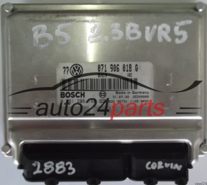 CALCULATEUR MOTEUR VW VOLKSWAGEN PASSAT 2.3 071906018Q, 071 906 018 Q, BOSCH 0261206166, 0 261 206 166 