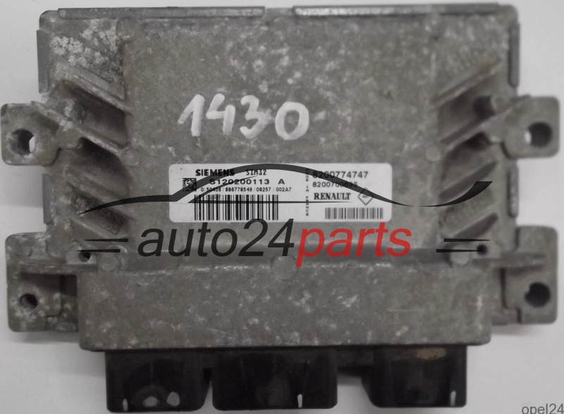 calculateur moteur pour renault twingo 1.2