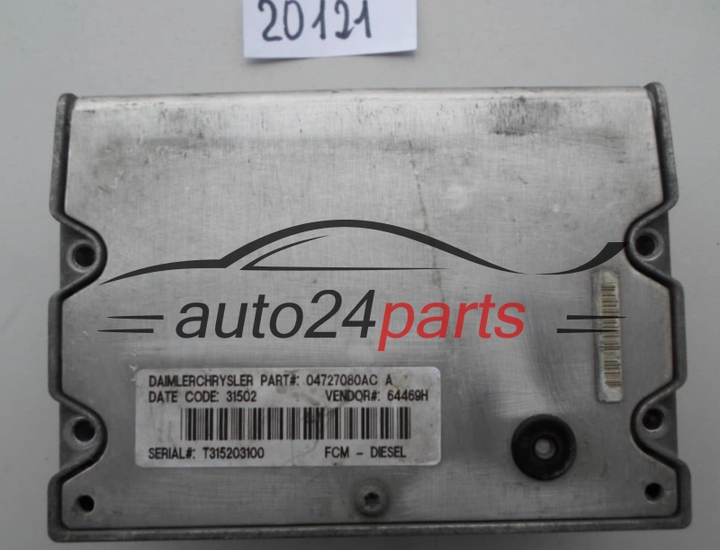 KOMPUTER STEROWNIK SILNIKA CHRYSLER 2.5 CRD 04727080AC, 64469H
