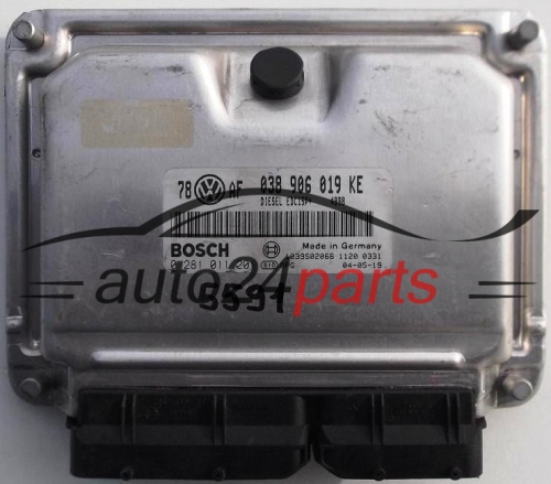 ΜΟΝΑΔΑ ΕΛΕΓΧΟΥ ΚΙΝΗΤΗΡΑ VW VOLKSWAGEN PASSAT 1.9 TDI AWX 038906019KE, 038 906 019 KE BOSCH 0281011201, 0 281 011 201