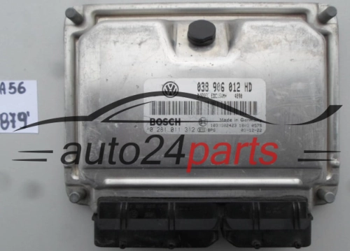 SEAT LEON TOLEDO 1.9 TDI ASV 038 906 012 HD, 038906012HD, BOSCH 0 281 011 312, 0281011312, DIESEL EDC15UM+ 4890, 1039S02423