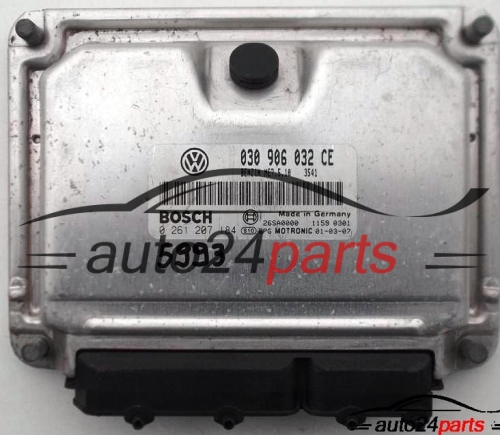 ECU CENTRALITA DE MOTOR VW VOLKSWAGEN POLO 1.0 030906032CE, BOSCH 0 261 207 184, 0261207184, ME7.5.10 3541 