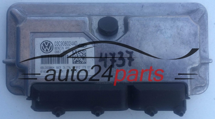 Μονάδα Ελέγχου Κινητήρα VOLKSWAGEN POLO 1.4 MAGNETI MARELLI IAW 4HV.AD, IAW4HVAD, 03C 906 024 AD, 03C906024AD, 61601.417.02, 6160141702