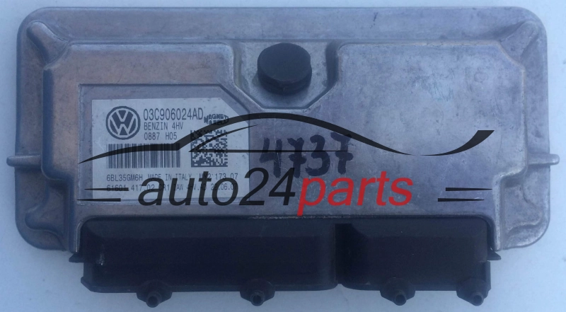 Μονάδα Ελέγχου Κινητήρα VOLKSWAGEN POLO 1.4 MAGNETI MARELLI IAW 4HV.AD, IAW4HVAD, 03C 906 024 AD, 03C906024AD, 61601.417.02, 6160141702
