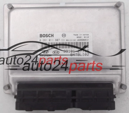 CENTRALINA MOTORE HYUNDAI KIA GETZ BOSCH 0 281 011 807, 39101-27715