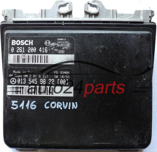 KOMPUTER STEROWNIK SILNIKA MERCEDES W202 C280 2.8 E BOSCH 0261200416, 0 261 200 416 A0135459832, 0135459832, A 013 545 98 32 - 