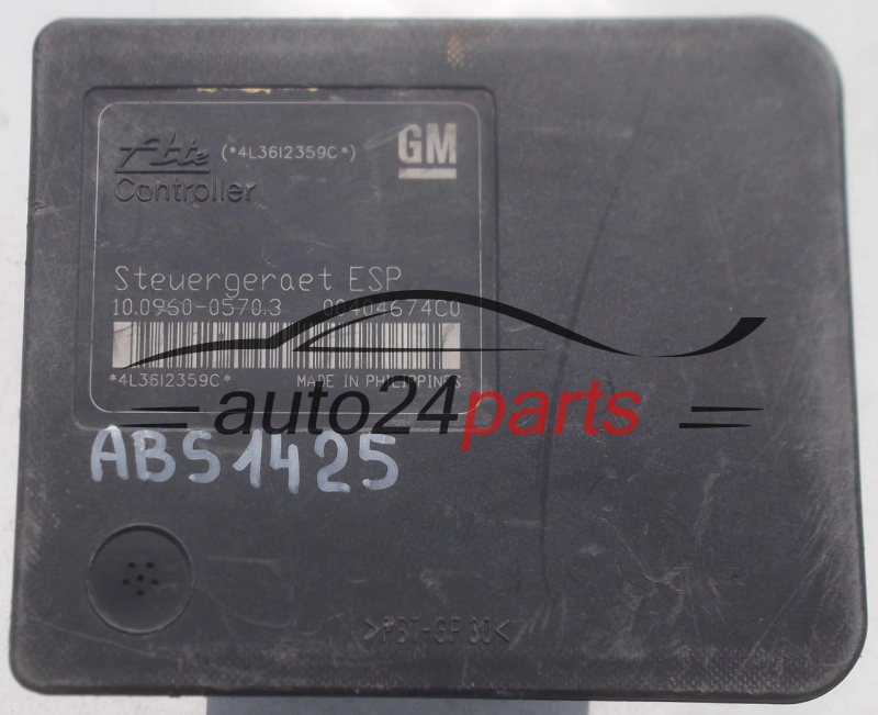 BOMBA DE ABS OPEL ASTRA H  GM 13 244 860 BJ, 13244860, ATE 10.0206-0264.4, 10020602644, 10.0960-0570.3, 10096005703