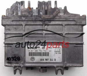 CENTRALINA DO MOTORE SEAT CORDOBA 1.6 6K0907311B, 6K0 907 311 B, BOSCH 0261203752/753, 0 261 203 752, 0 261 203 753