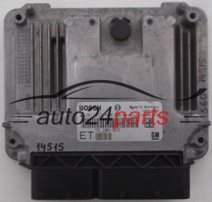 ECU ENGINE CONTROLLER OPEL CHEVROLET HOLDEN VAUXHALL VECTRA SIGNUM 1.9 CDTI Z19DT Z19DTL Z19DTH 55205633 ET, 55 205 633 ET, BOSCH 0281013408 , 0 281 013 408, 55205627, 55 205 627, 1232119, 12 32 119 